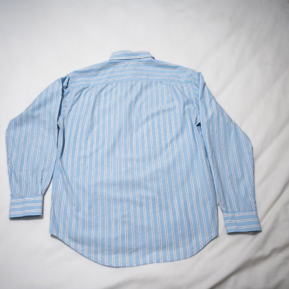 Super Classy Tasso Elba Striped Dress Shirt - Picture 9 of 10